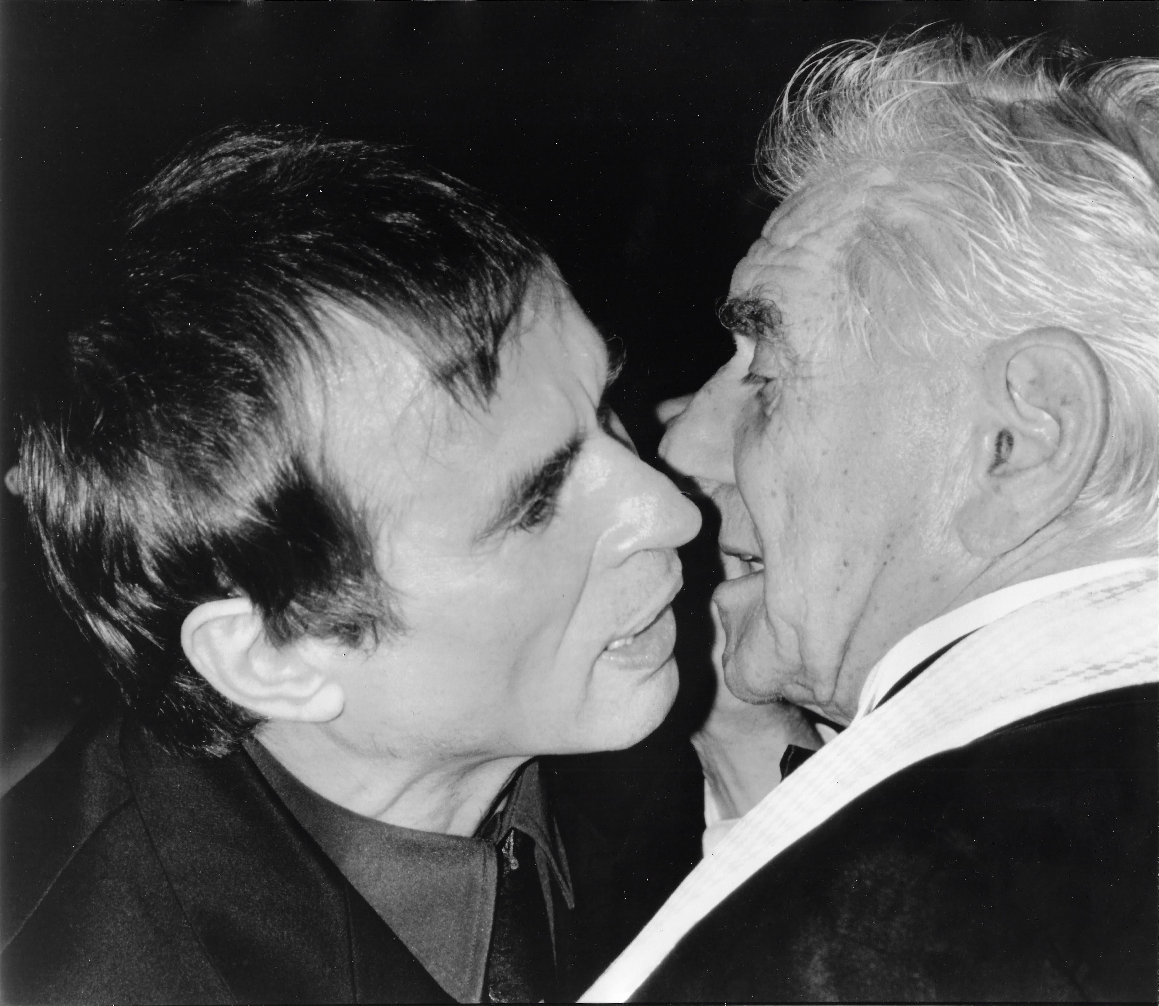 Ron Galella Portrait Photograph - Leonard Bernstein Greets Rudolf Nureyev, New York, 1989