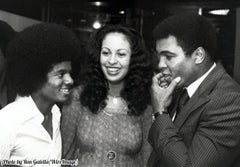 "Michael Jackson , Mohamed Ali and wife Veronica" NYC 1977