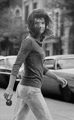 "Windblown Jackie" Madison Av. NYC, 1971