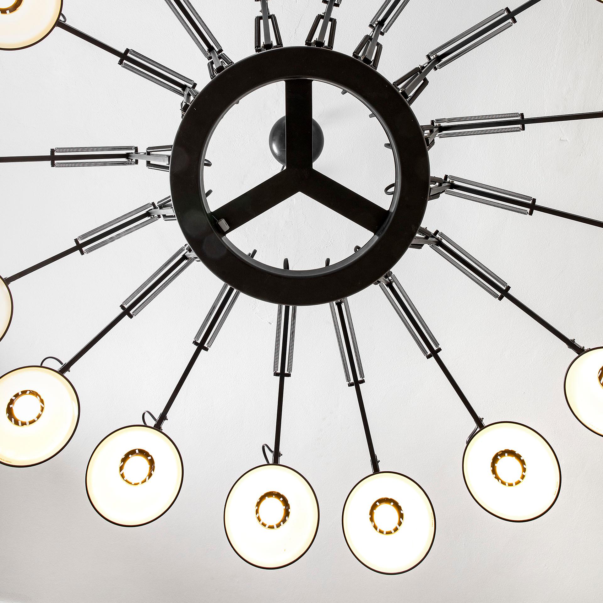 Contemporary Ron Gilad Chandelier Mod. Dear Ingo for Moooi with 16 Directional Diffusers For Sale