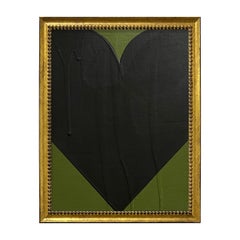 Ron Giusti Mini Heart Forest Black Acrylic Painting