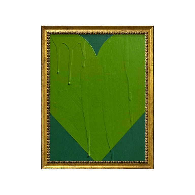 Ron Giusti - Ron Giusti Mini Heart Jade Kelly Acrylic Painting For Sale ...