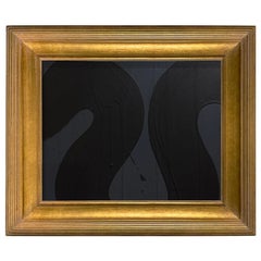 Ron Giusti Mini Hebi Charcoal Black Acrylic Painting