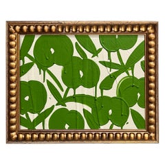 Ron Giusti Mini Orchid Cream Kelly Acrylic Painting