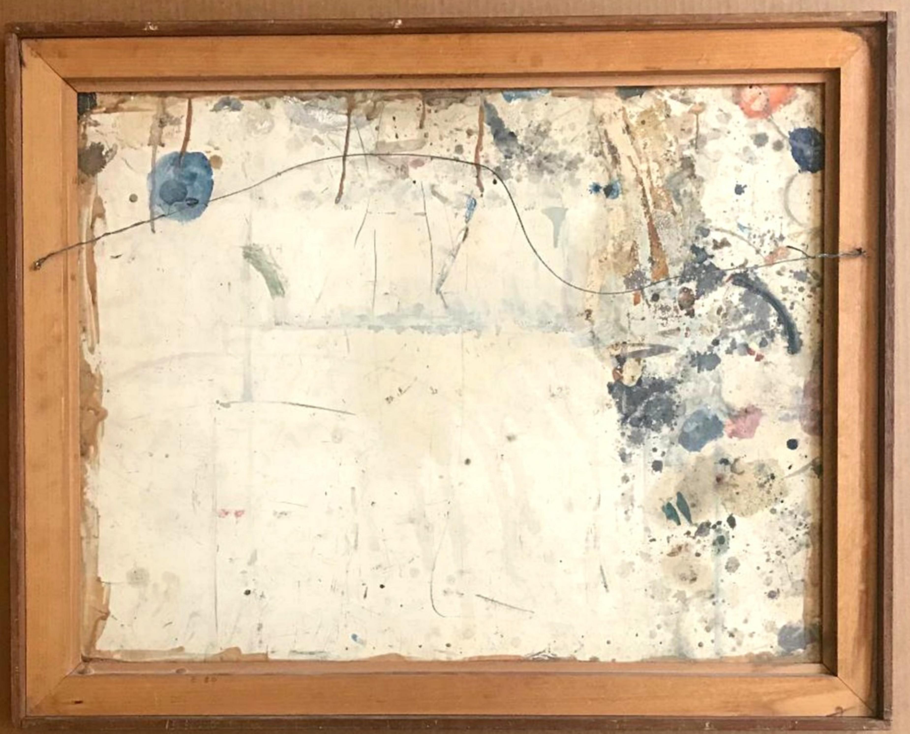 Ron Gorchov Mid Century Modern Self Portrait Signed painting abstract figuration For Sale 6