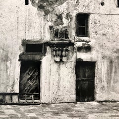 Vintage Silver Gelatin Photograph Wallscape, Jerusalem Architectural Photo