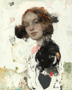 "Pause" (2024) di Ron Hicks, ritratto originale ad olio
