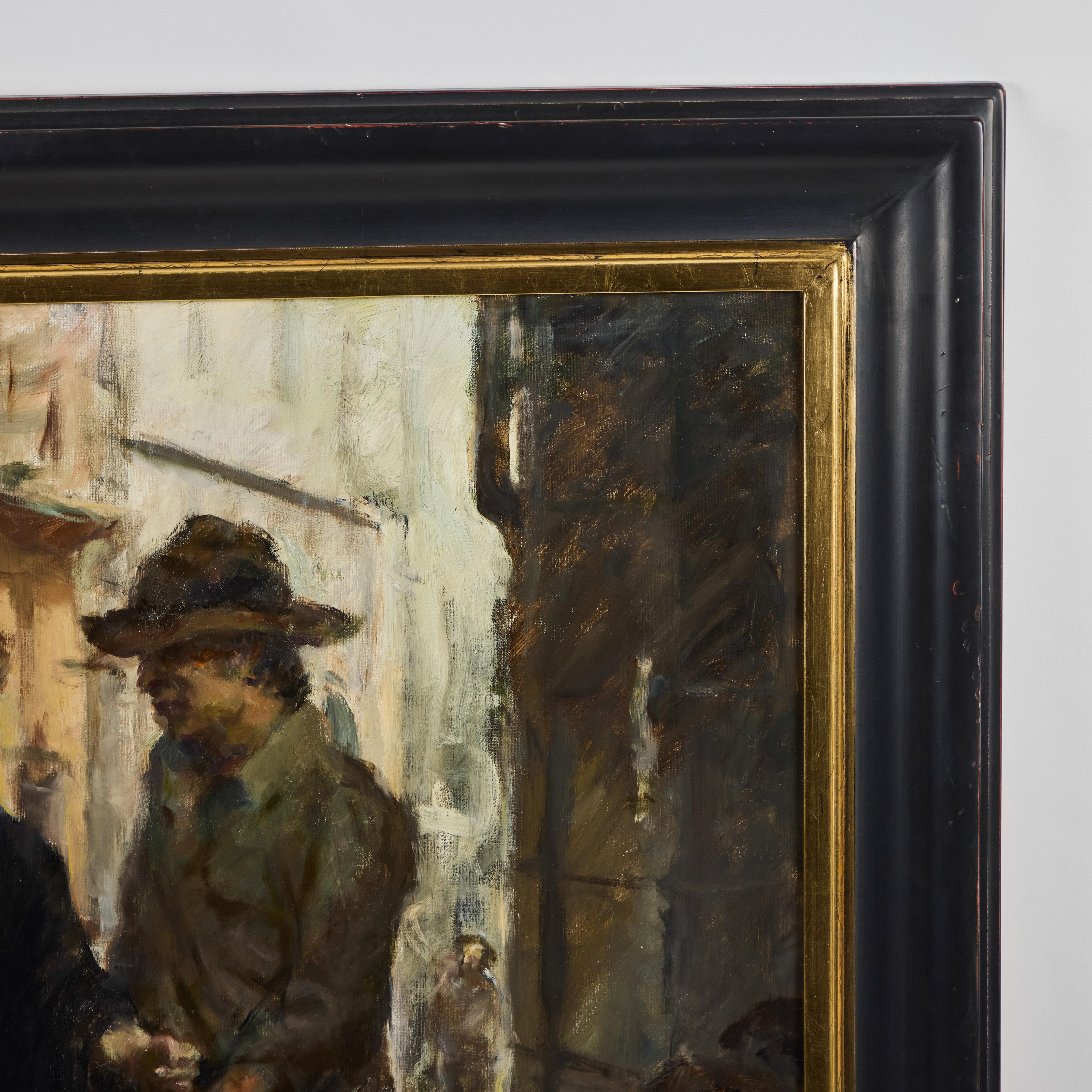 Sin título - Figurative Painting Negro de Ron Hicks