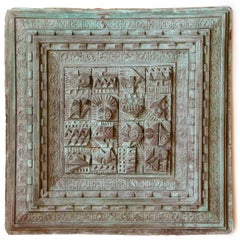 Vintage Brutalist Relief Wall Sculpture