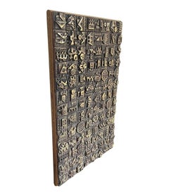 Ron Hitchins Orignal Sculpture Comprised of 104 Unique Handmade Terracotta Tiles