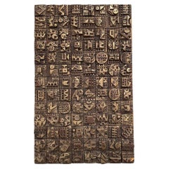 Ron Hitchins Orignal Sculpture Comprised of 104 Unique Handmade Terracotta Tiles