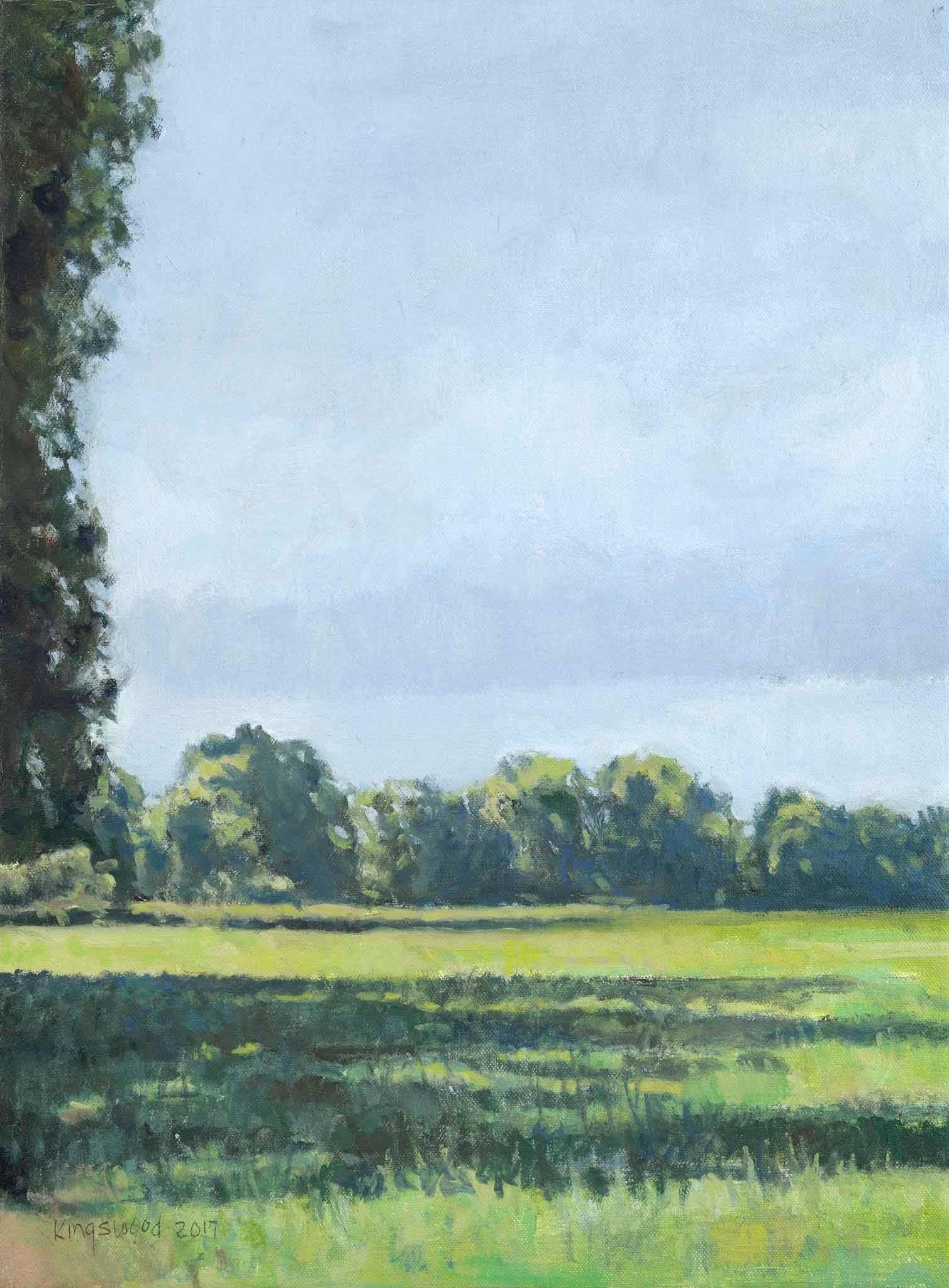 Ron Kingswood Landscape Painting - The Pasture