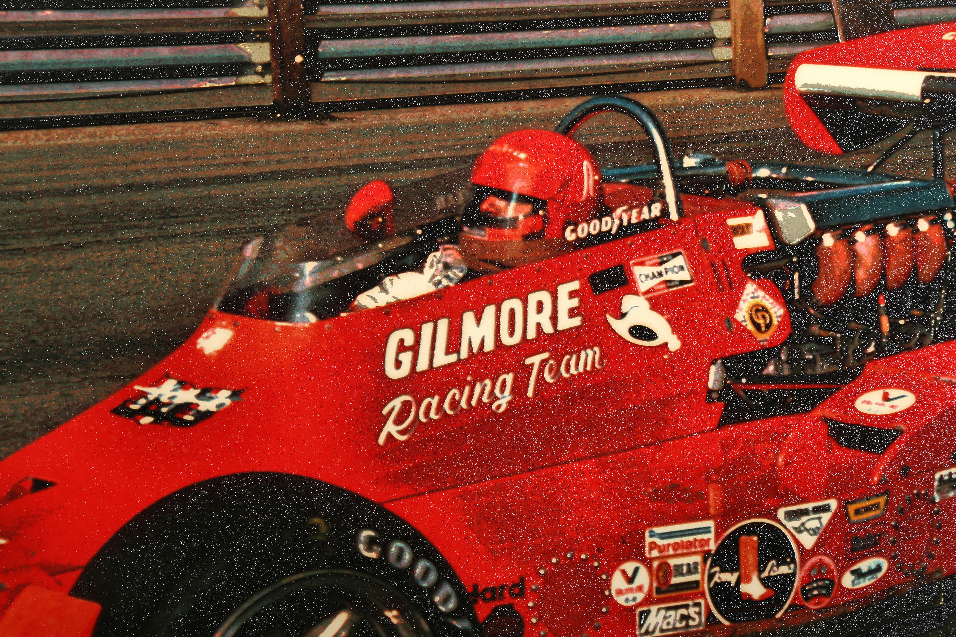 AJ Foyt Cartwheel, serigrafia fotorealista di Ron Kleemann in vendita 1