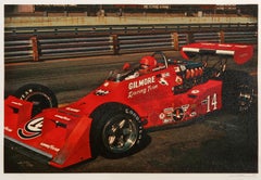 AJ Foyt Cartwheel, Serigrafía fotorrealista de Ron Kleemann