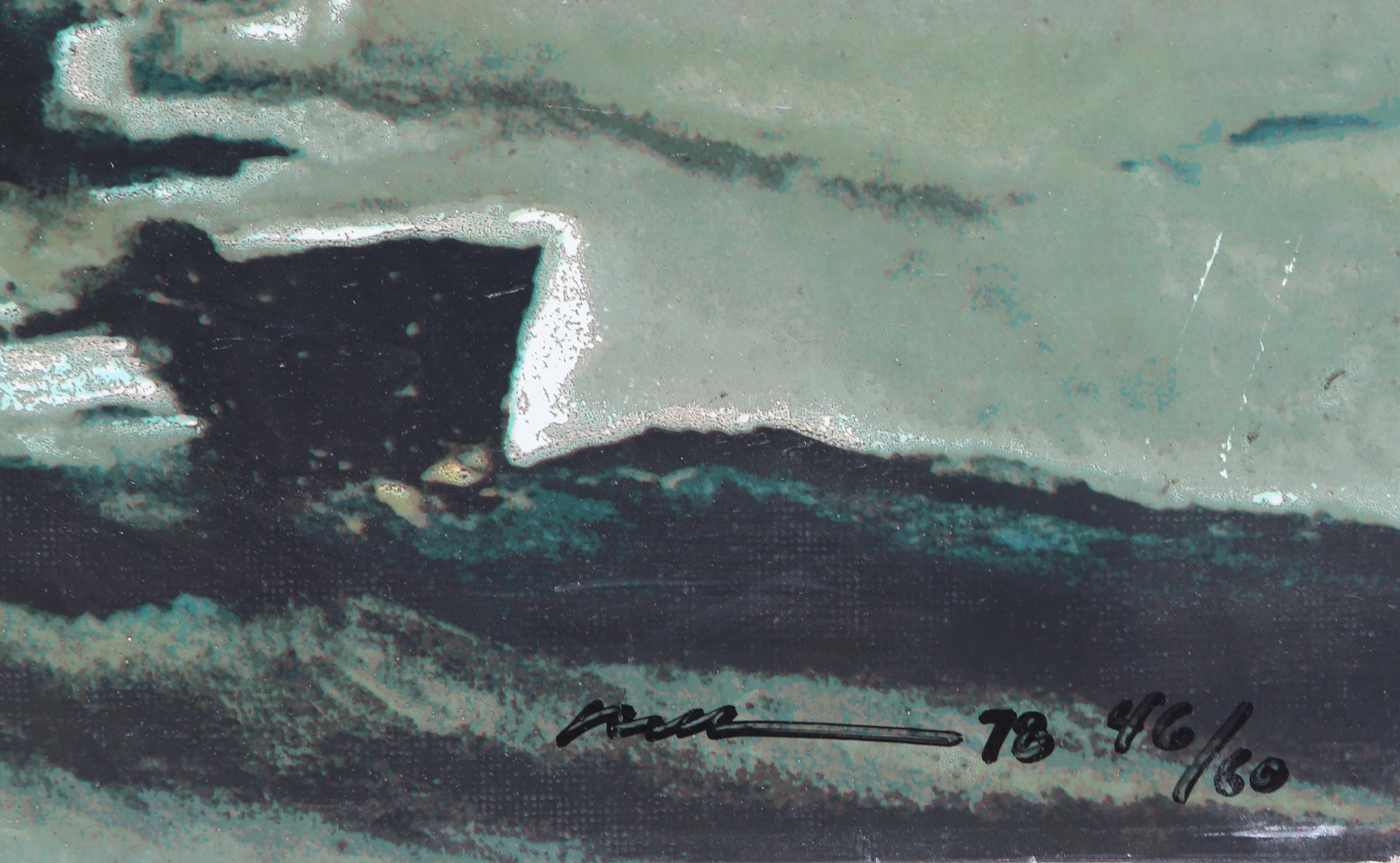 Mustang Sally Forth, großer fotorealistischer Kunstschirmdruck von Ron Kleemann im Angebot 1