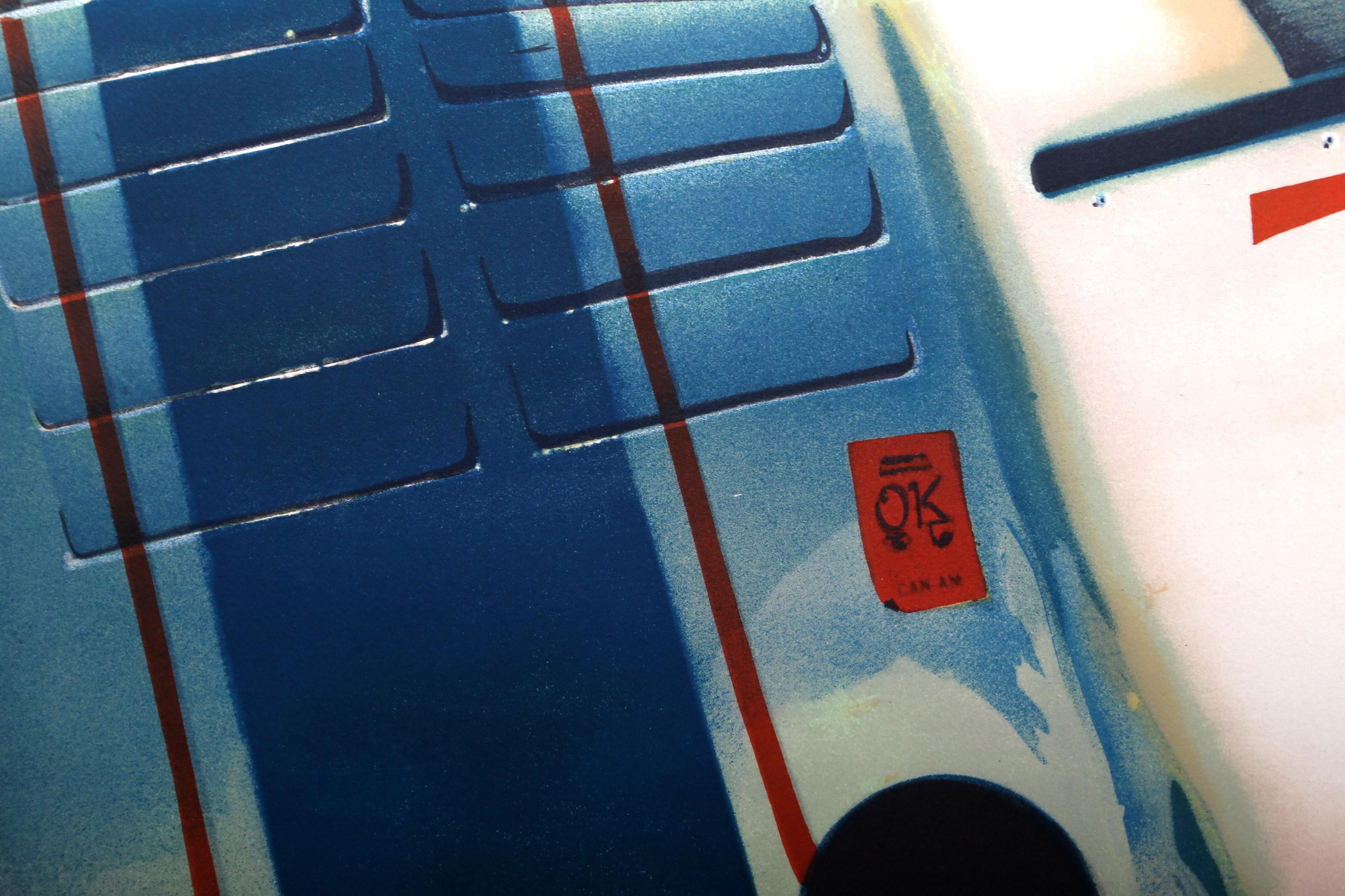 Porsche, Photorealist Lithograph by Ron Kleemann For Sale 1