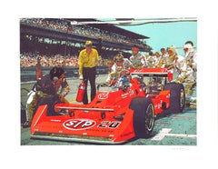 Red Formula, Photorealist Racing Screenprint by Ron Kleemann