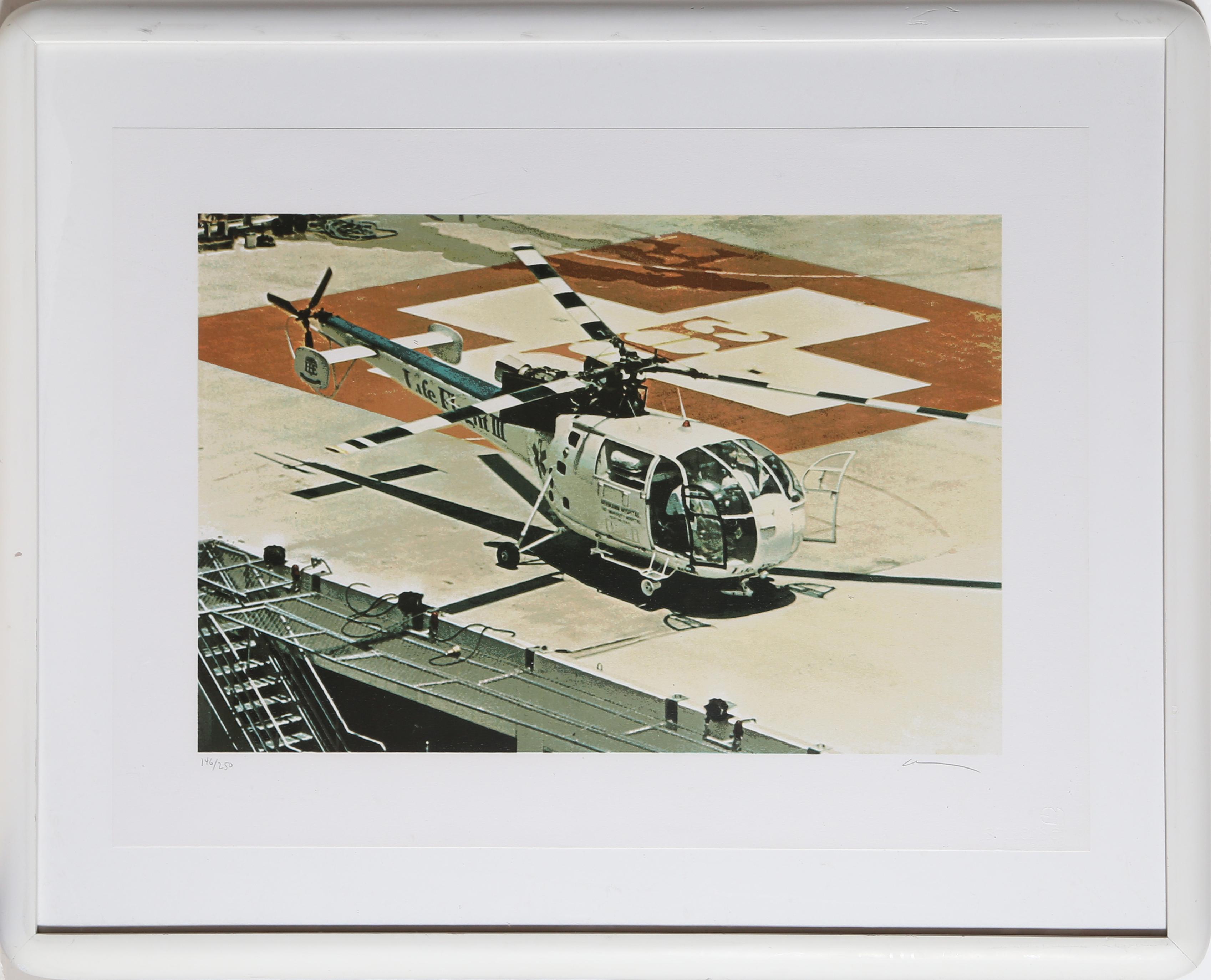 Ron Kleeman Still-Life Print - Texas Chopper, Photorealist Screenprint by Rob Kleemann