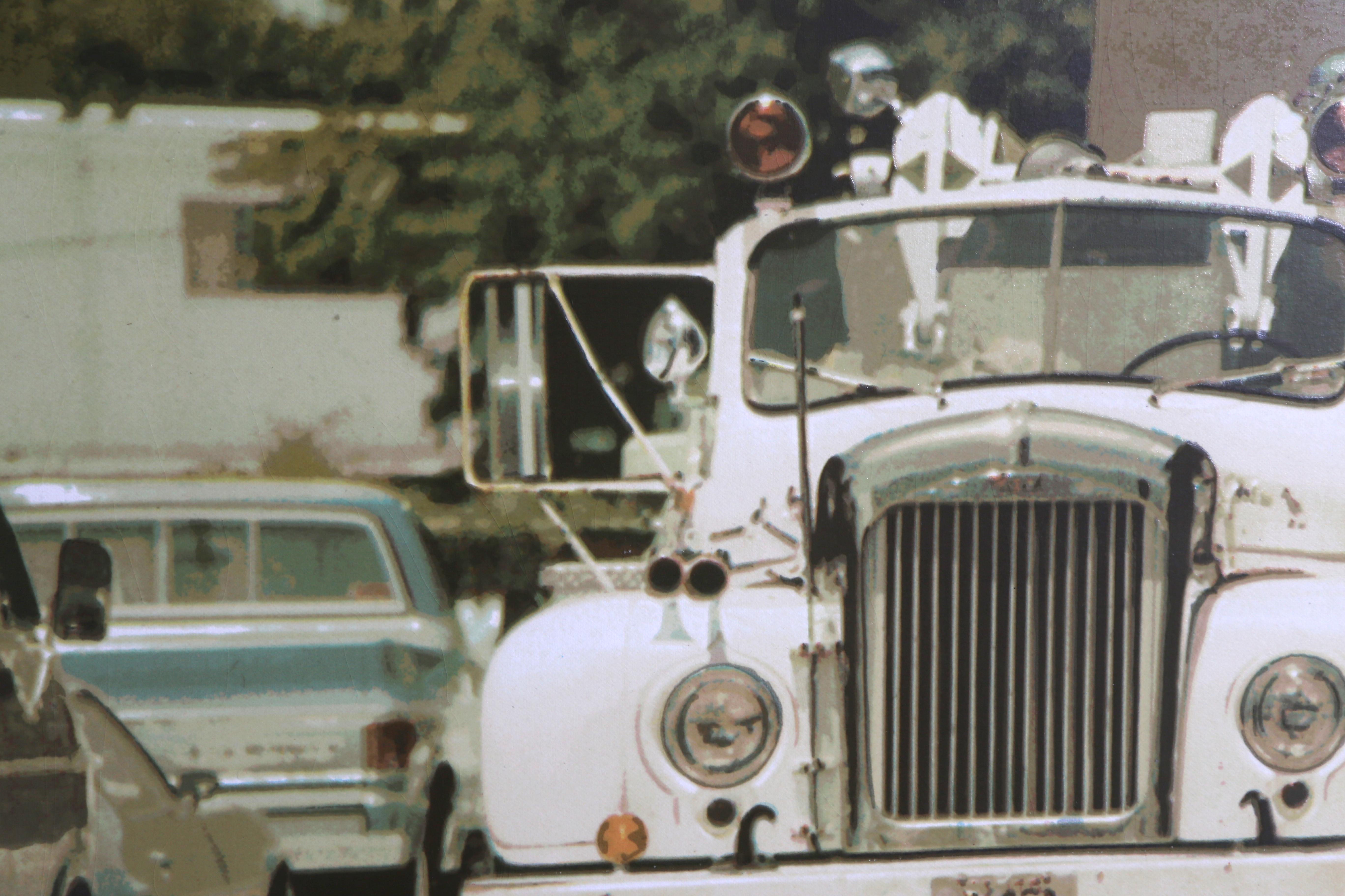 White Knight, 1980 Signed Screenprint by Ron Kleemann For Sale 1