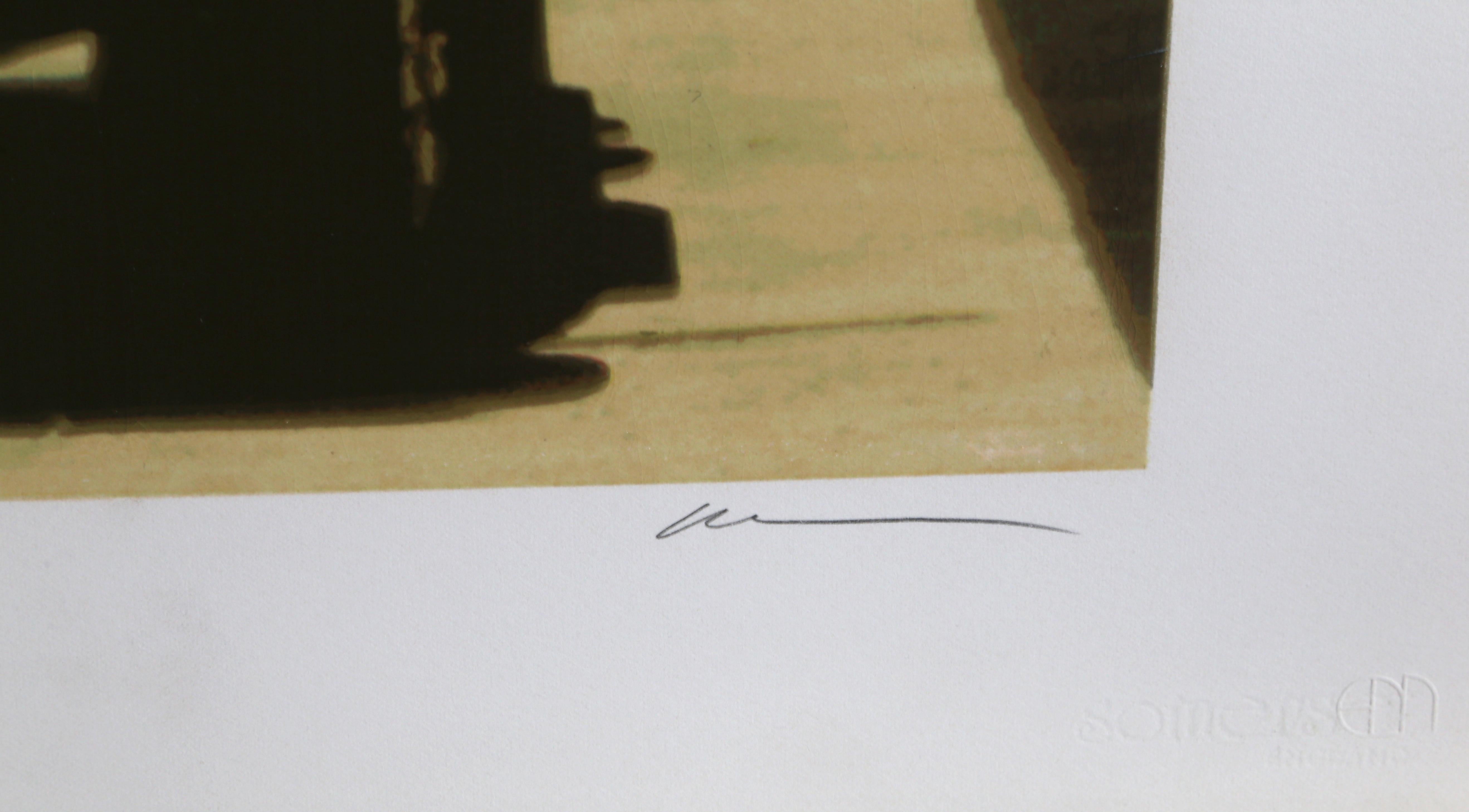 White Knight, 1980 Signed Screenprint by Ron Kleemann For Sale 4