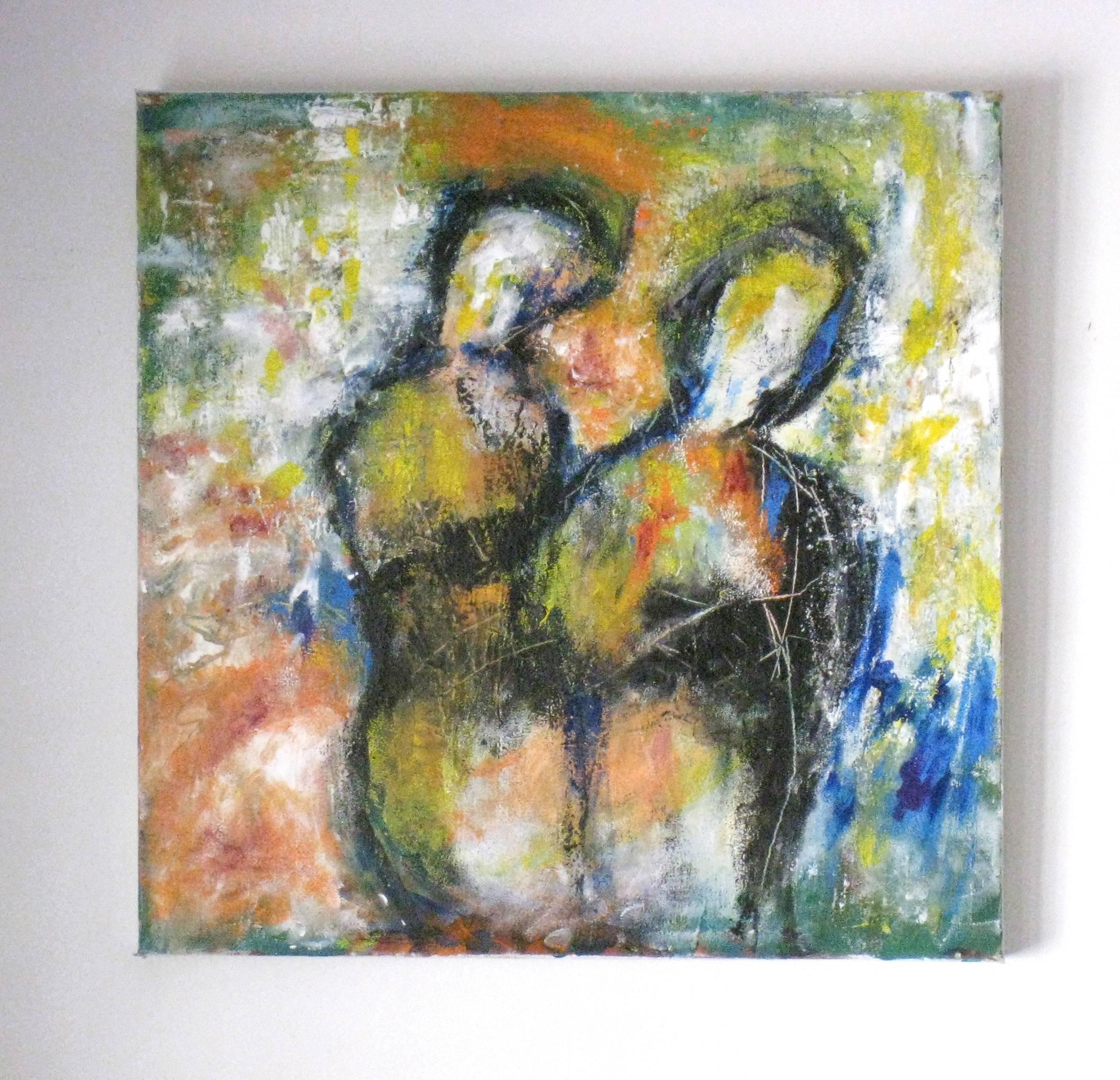 In Our House - Expressionist Painting by Ron Klotchman