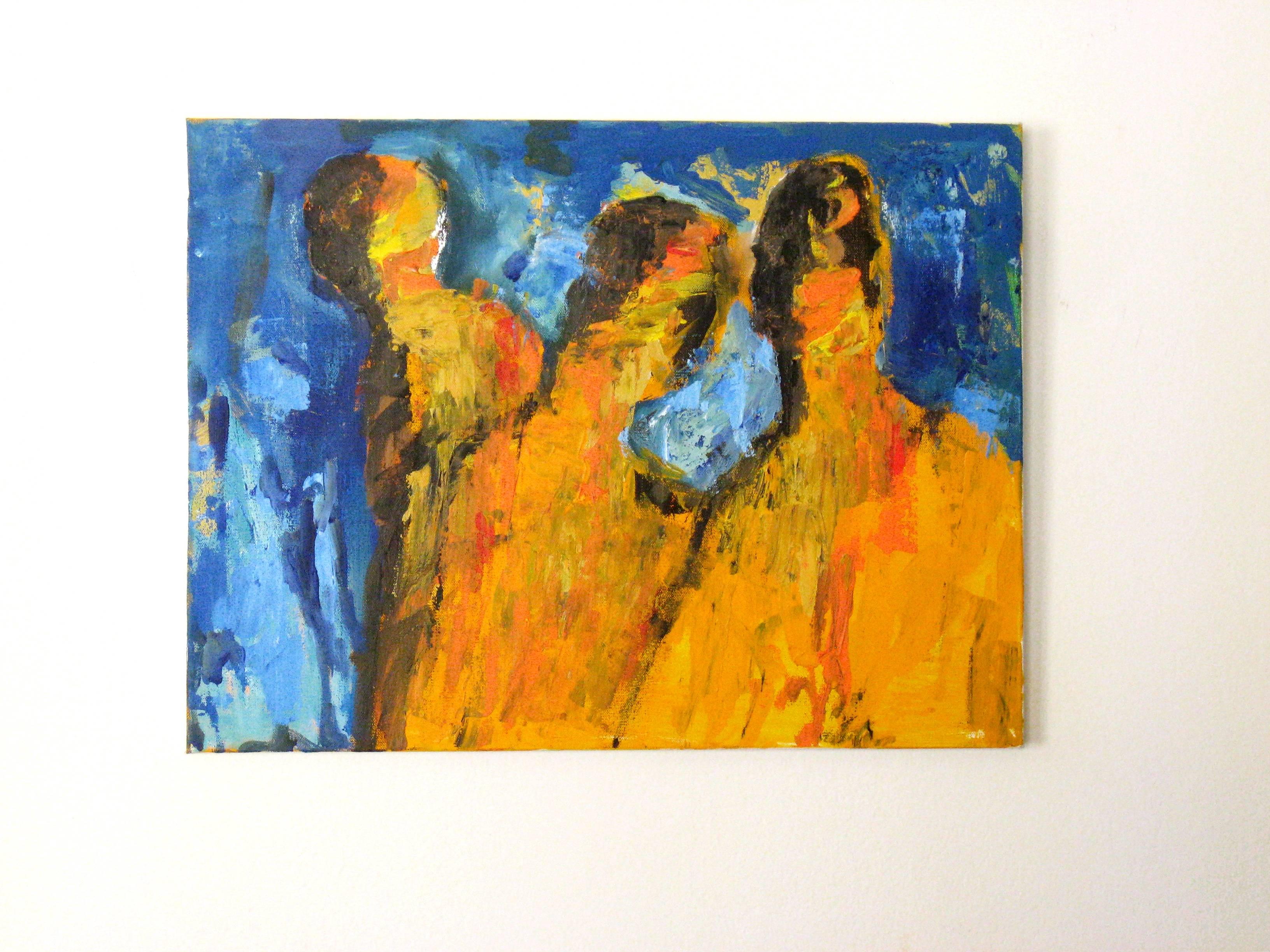 The Outsider - Expressionist Painting by Ron Klotchman