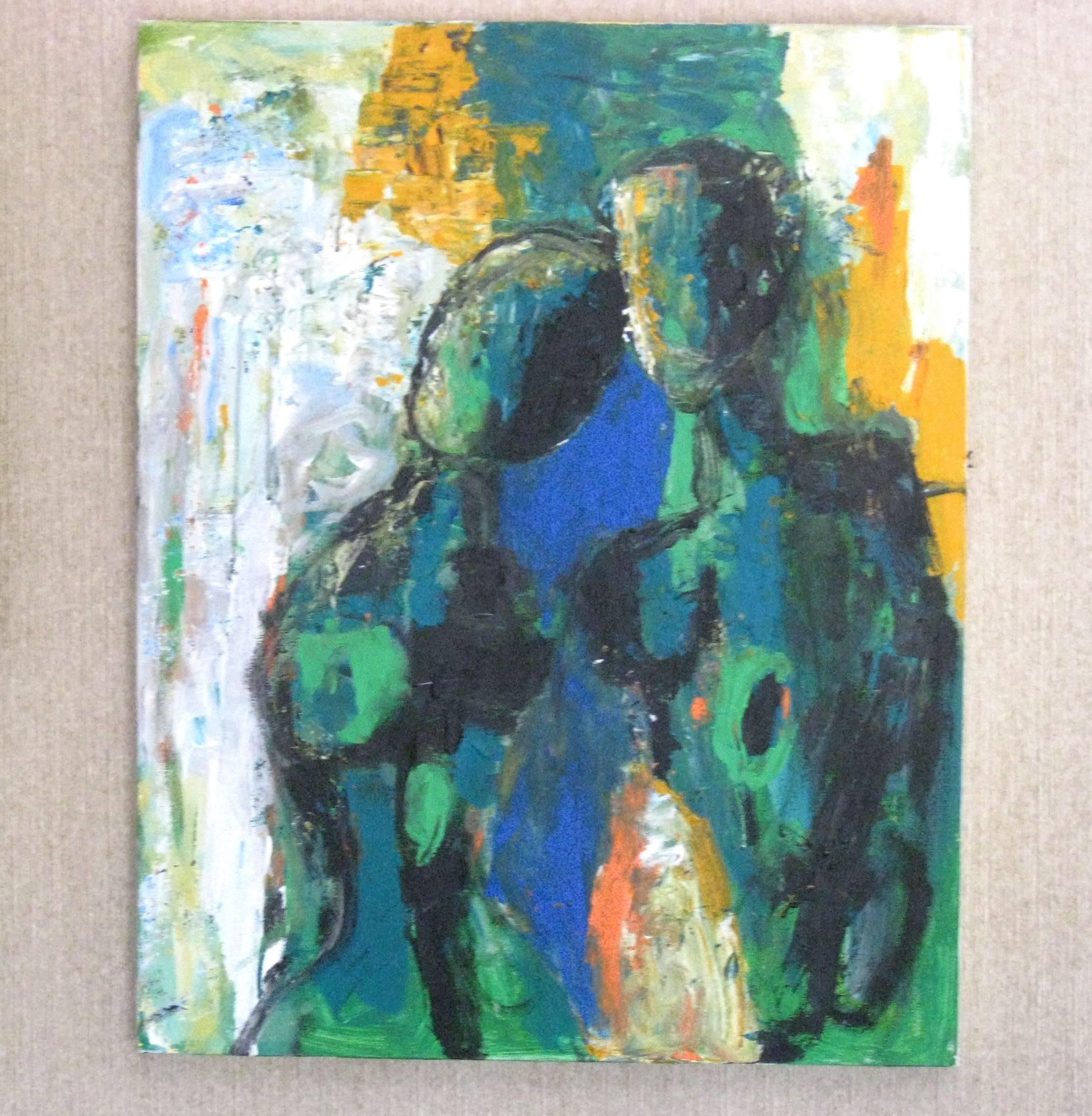 Time Heals - Expressionist Painting by Ron Klotchman