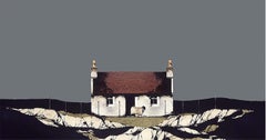 Barra, Red Roof - Signed, Limited Edition Print, Landscape by Ron Lawson