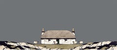 North Uist Thatched Cottage - Signed, Limited Edition Print by Ron Lawson