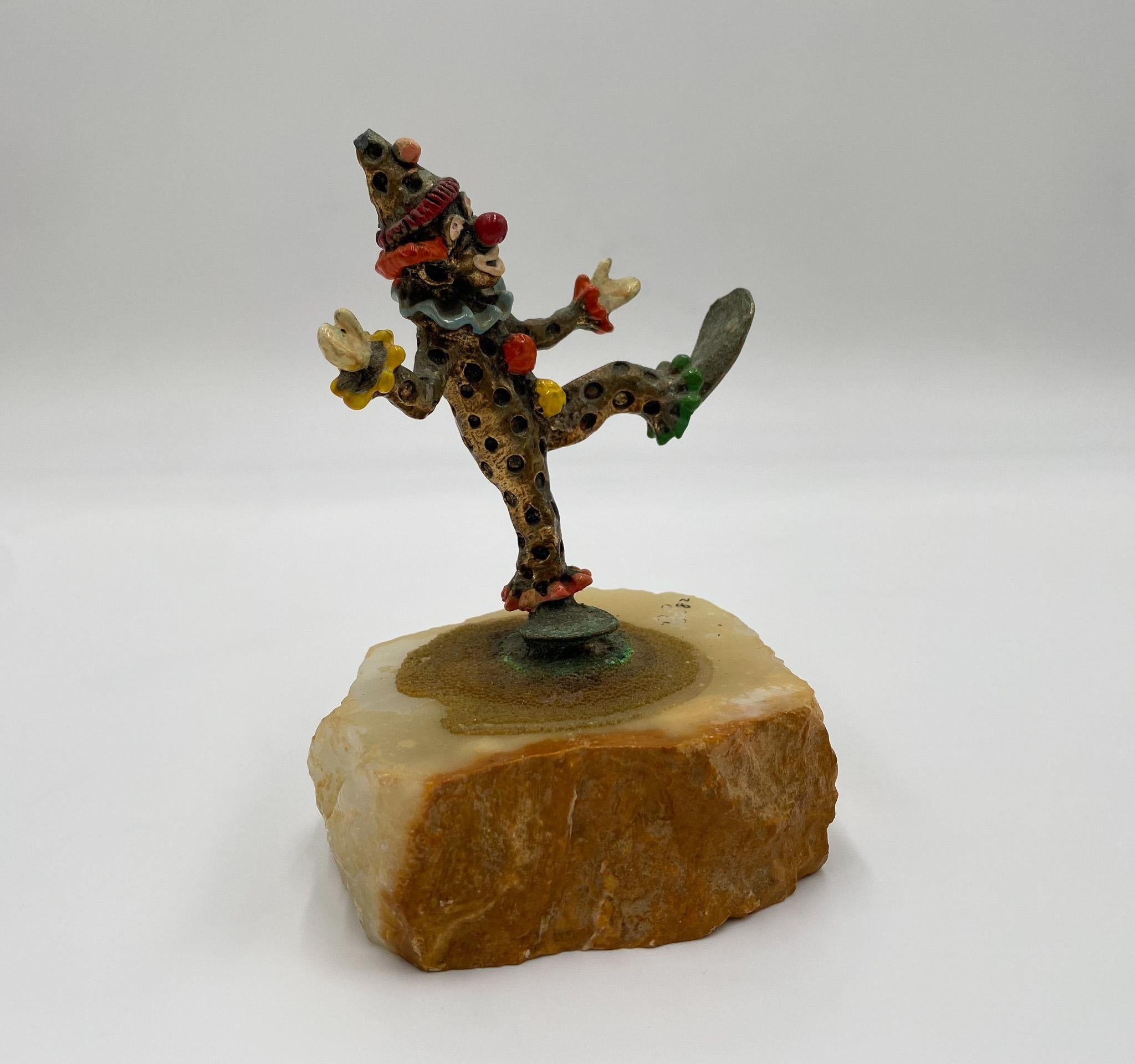 Ron Lee Whimsical Bronze Clown Sculpture, USA, 1982 For Sale 1