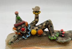 Ron Lee Whimsical Bronze Clown Sculpture, USA, 1985