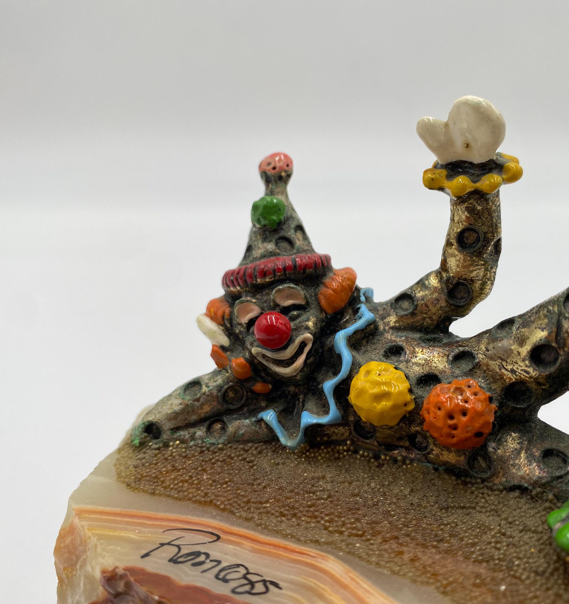 Ron Lee Whimsical Bronze Clown Sculpture, USA, 1985 2