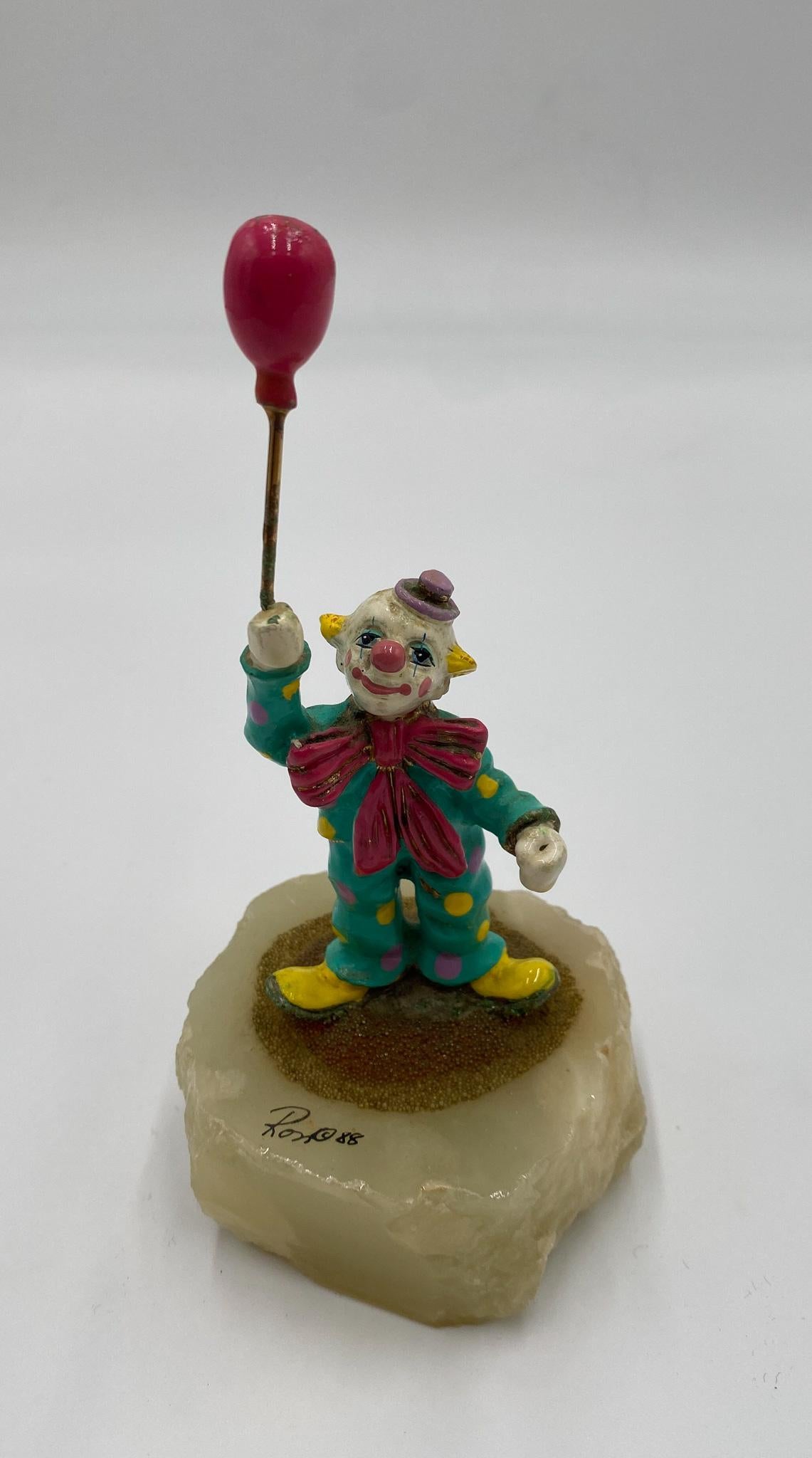 Ron Lee Whimsical Bronze Clown Sculpture, USA, 1988 For Sale 1