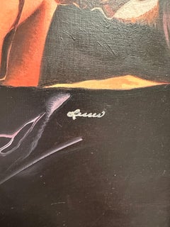 Ron Lesser, "Love Counts, " oil painting on board, hand signed