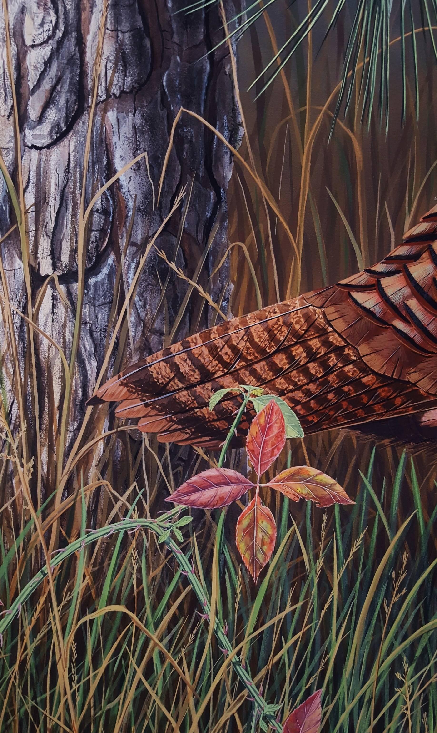 Eastern Wild Turkey /// Ornithology Bird Wildlife Contemporary Painting Animal For Sale 5