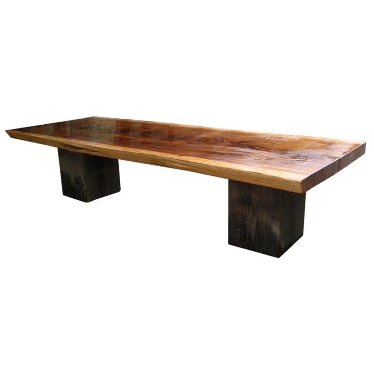 Ron Mann table en bois rouge