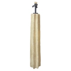 Ron Mann towering cast stone floor lamp