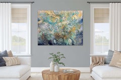 Above and Below I  - Contemporary art, abstract, mixed media, organic materials