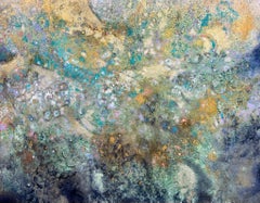 Above and Below I  - Contemporary art, abstract, mixed media, organic materials