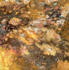 Attraversiamo III -Zeitgenössische Kunst, abstrakt, Mischtechnik, organische Materialien