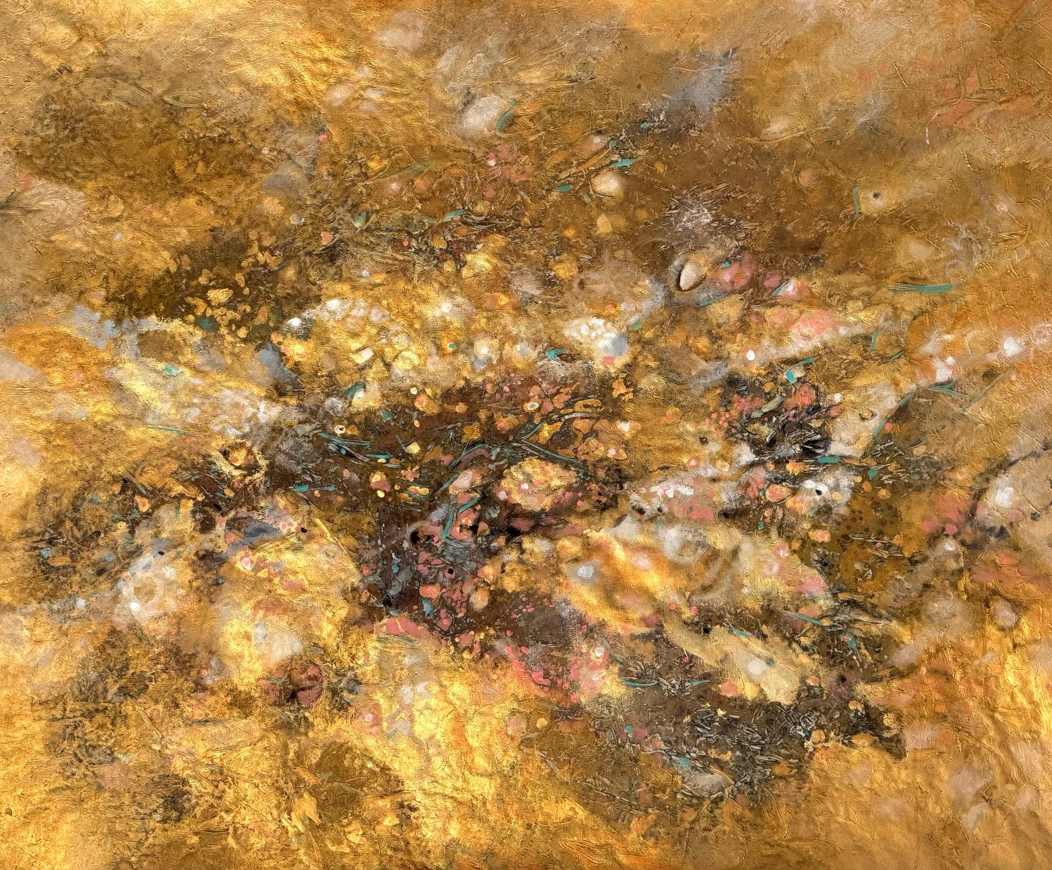 Attraversiamo III -Contemporary art, abstract, mixed media, organic materials