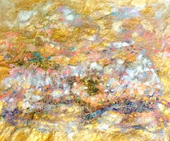 Attraversiamo IV - Arte contemporáneo, abstracto, técnica mixta, materiales orgánicos