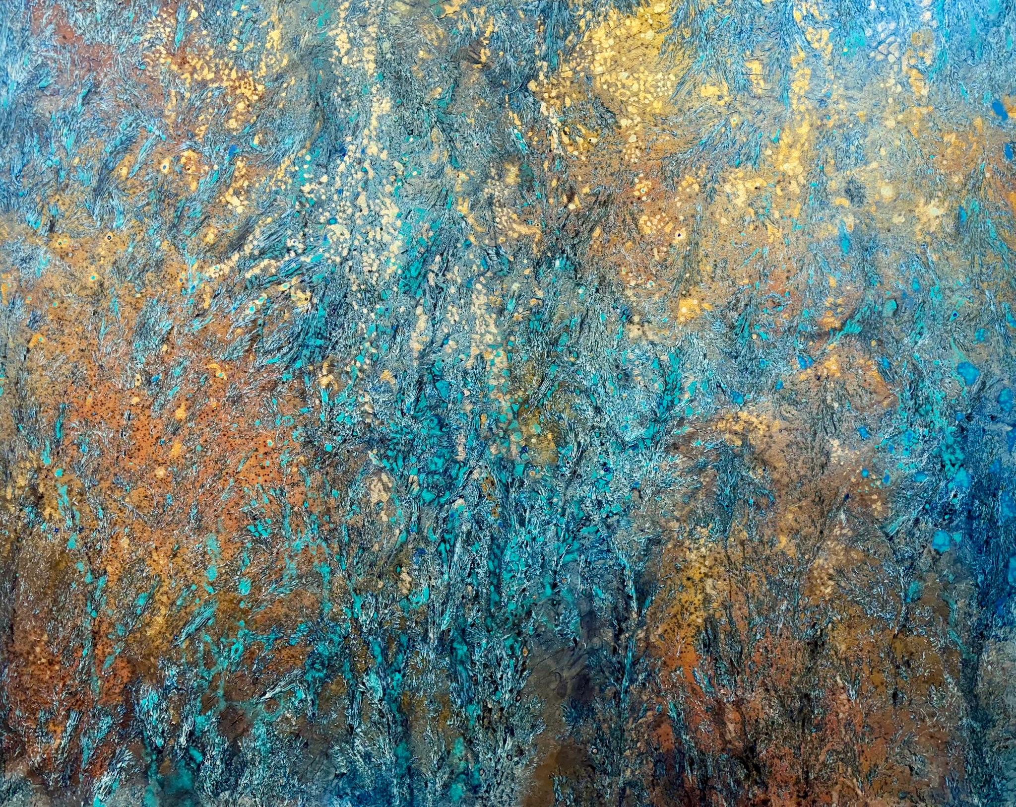 Farsighted; The Surge-Contemporary art, abstract, mixed media, organic materials