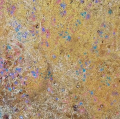 Nick of Time I - Arte contemporáneo, abstracto, técnica mixta, materiales orgánicos