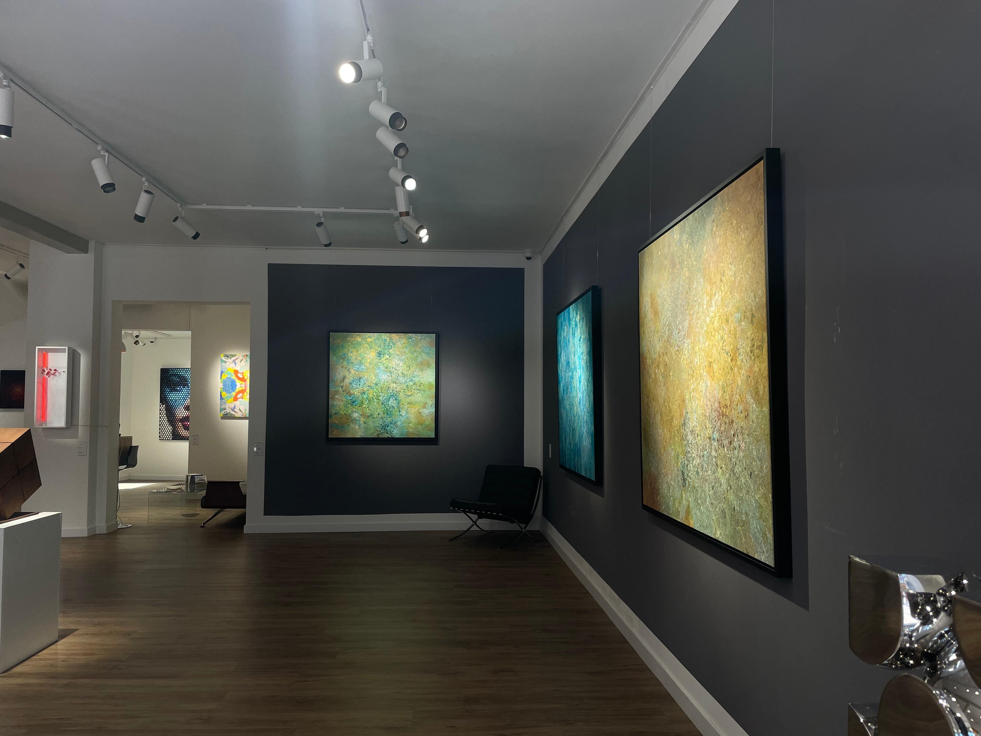 Domande da mille sogni  - 21° secolo, Contemporaneo, Pittura acrilica astratta - Abstract Painting Grigio di Ron Mills-Pinyas