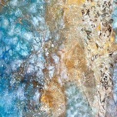 She Who Twirls Endlessly - Contemporary abstract, mixed media, organic materials