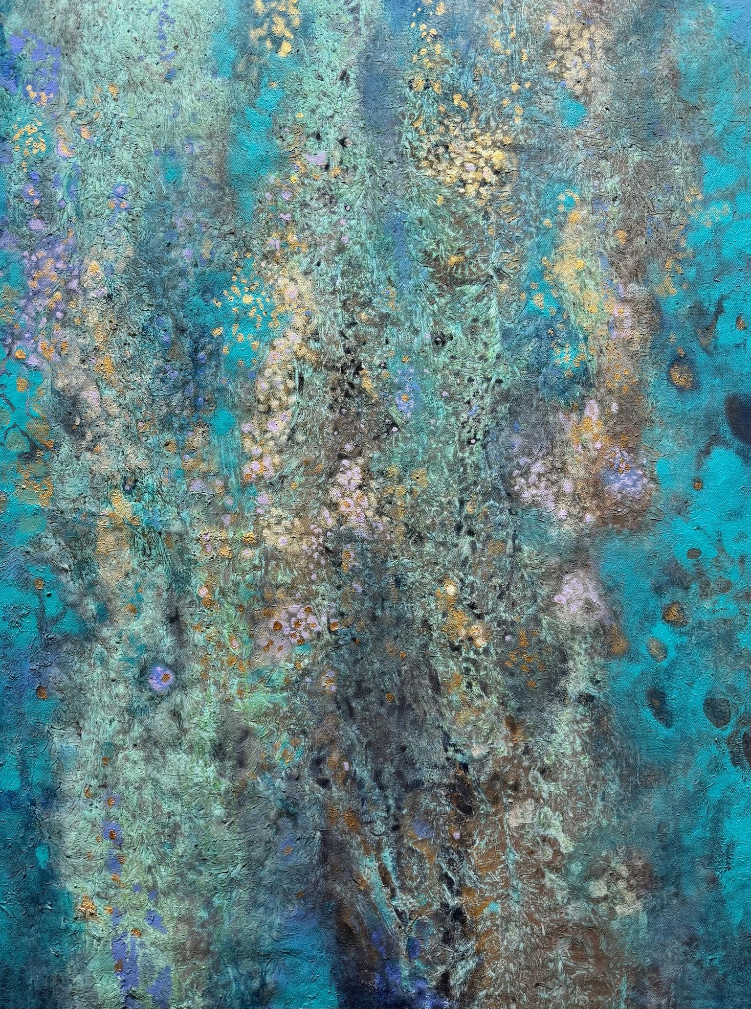 Yew II - Contemporary art, abstract, mixed media, organic materials