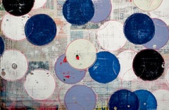 Intimacy by Ron Piller Abstract Mid-century feel Contemporary Striped Painting