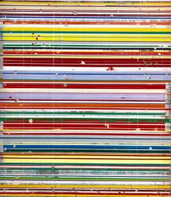 Layers by Ron Piller - Pintura abstracta contemporánea en color sobre madera