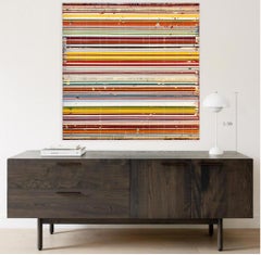 The Sound by Ron Piller - Mid-century feel Contemporary Striped Multi Colored